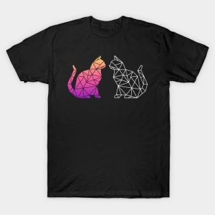 geometric cat T-Shirt